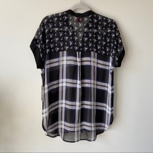 NWT Vince Camuto Dolman-sleeve Henley Top - Picture 4 of 13